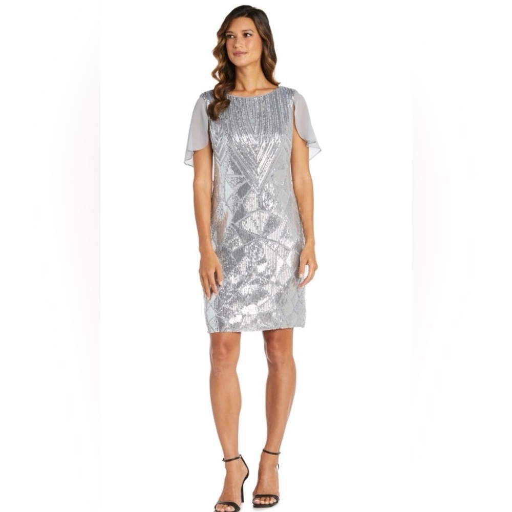 R&M Richards Silver Dress - Picture 3 of 12